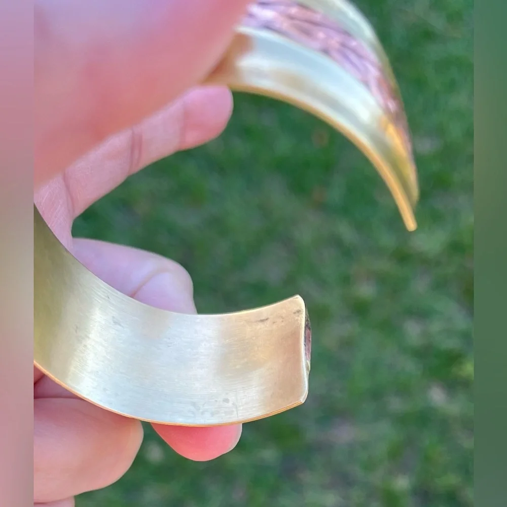 COPPER Wide Bangle/Cuff - Picture 5 of 14
